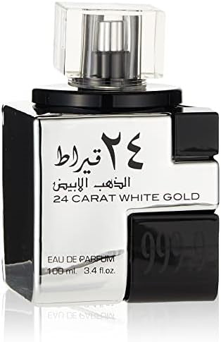 24 Carat White Gold Eau de Perfume 3.4 FL OZ/ 100 ML by Lattafa Perfumes