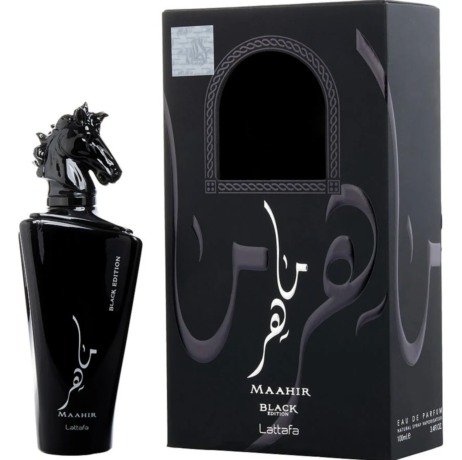 MAAHIR BLACK EDITION Eau de Perfume 3.4 FL OZ/ 100 ML by Lattafa Perfumes