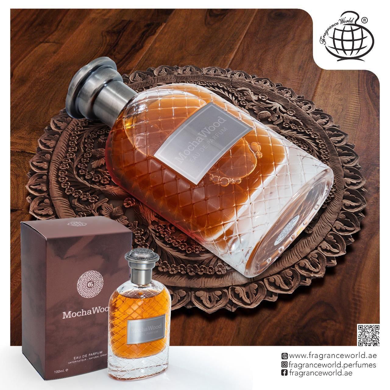 Mocha Wood Edp 100ml by Fragrance World Perfumes