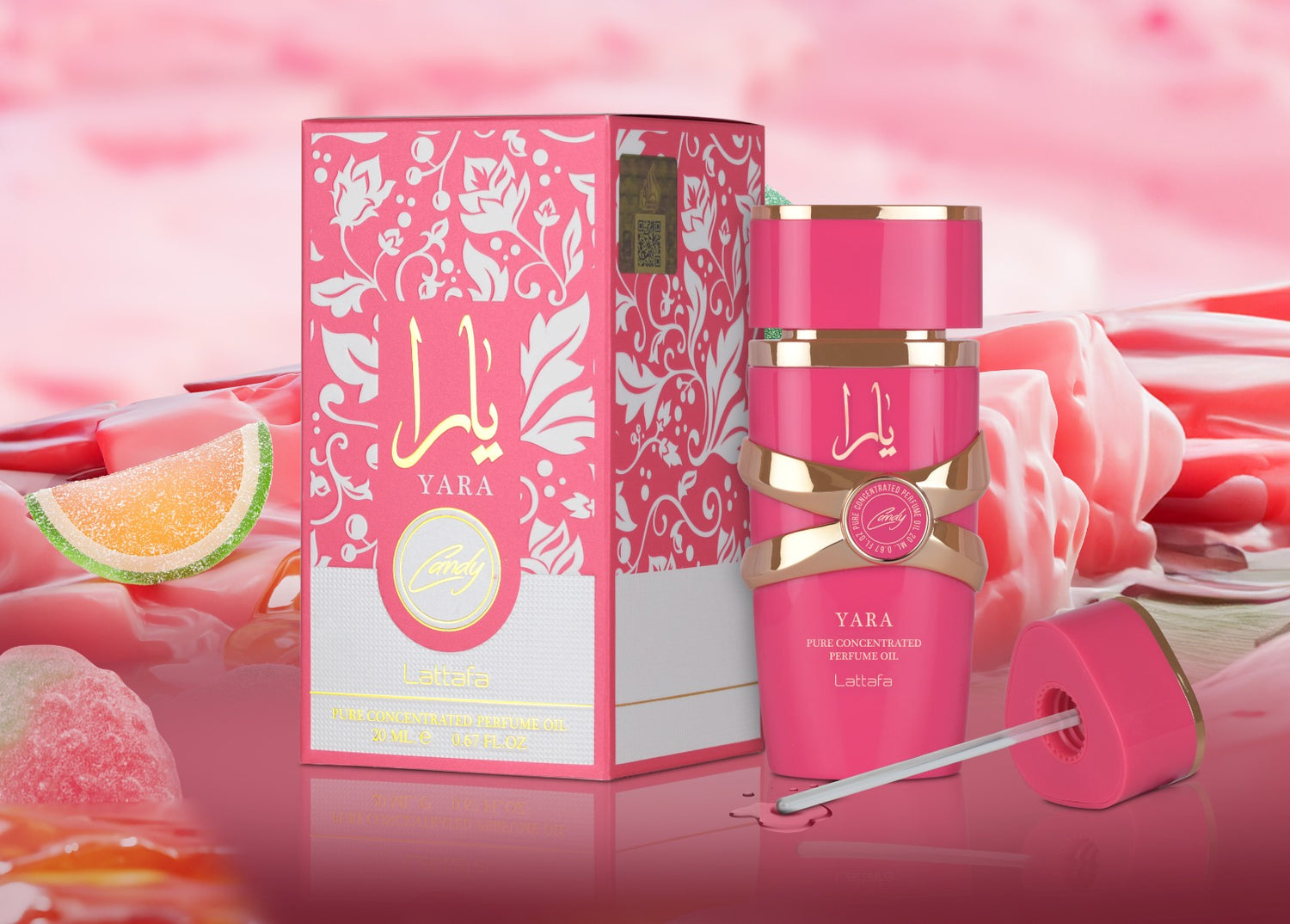 Yara candy concentrated perfume oil Edp 20ml by Lattafa Perfumes