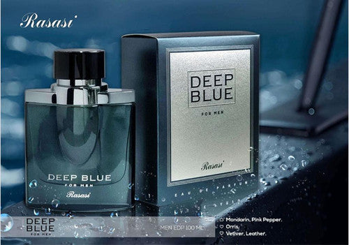 DEEP BLUE  FOR MEN EDP 100 ML BY RASASI
