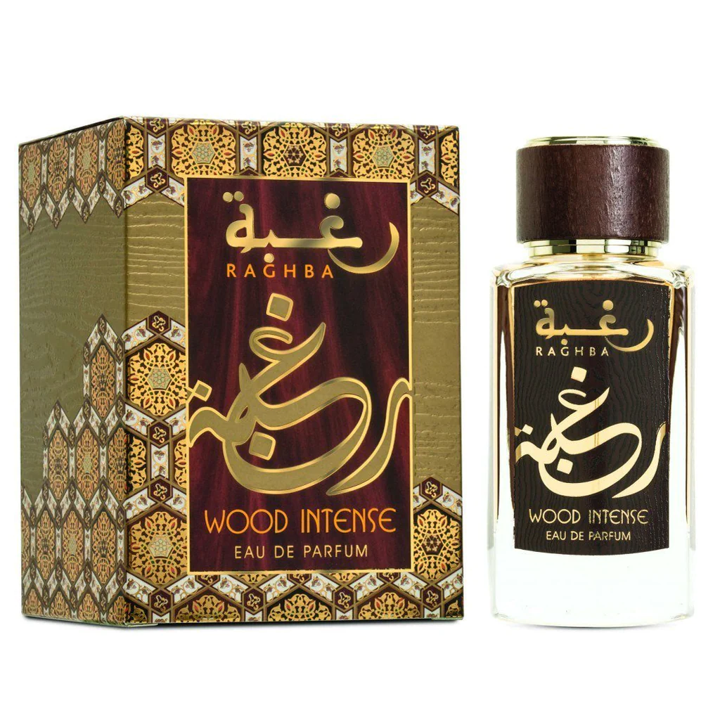Raghba Woody Intense Eau de Perfume 3.4 FL OZ/ 100ml by Lattafa Perfumes